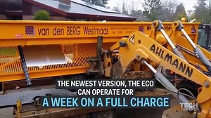 This amazing road-building machine rolls out brick lanes like a carpet. | Insider Tech