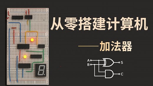 [从零搭建计算机保姆级教程02]——加法器原理