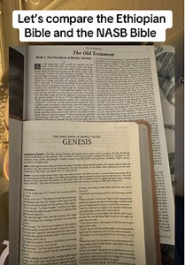 Let’s compare! #biblestudy #ethiopian #christiantok #readwithme #comparison