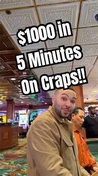 Why Craps Is The Best Game In The Casino!! Crapless Craps $260 To $1200 In 5 Minutes!