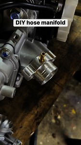 DIY heat resistant hose manifold🔥 #fbreelsfypシ゚viralfbreelsfypシ゚viral #fbreelsfypシ゚ #followersreels #trend #mechanic #follower #diy #racing #highlights | Bjune Works