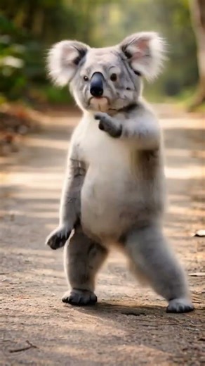 立って踊る“リアルすぎるコアラ”が想像以上だったThe "too realistic koala" dancing upright was more than I expected