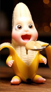 Cute Banana Character Looking Adorable 🍌✨ | Cinematic Fruit Animation