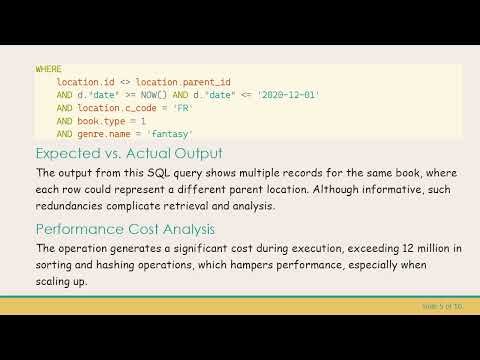 Extracting Unique Results while Reducing Cost in Star Schema Queries in PostgreSQL