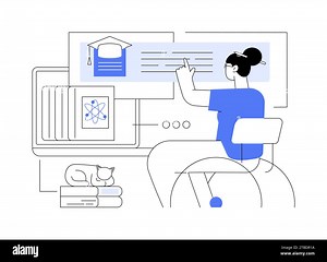 Distance learning isolated cartoon vector illustrations Stock Vector Image & Art - Alamy