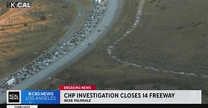CHP investigation creates massive traffic backup on 14 Freeway near Palmdale