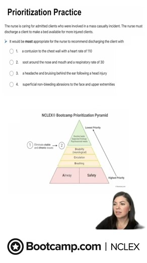 6K views · 131 reactions | Dr. Amber's MUST Know NCLEX Prioritization Strategies Part 4 Please share with your friends who are also studying for the NCLEX! #nursesofinstagram #nursing #nursingstudent #nurseproblems #nursingschool #nursememes #nclex #nclexrn | NCLEX Bootcamp | Facebook