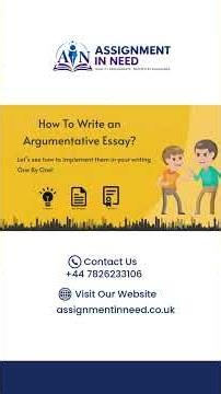 How to Write an Argumentative Essay | Step-by-Step Guide | Assignment in Need