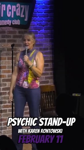 Mic Drop Comedy San Diego on Instagram: "Karen Rontowski @rontowski hits the Mic Drop stage tomorrow night! 🎤 A one-of-a-kind comic blending stand-up and live tarot readings, Karen has appeared on The Late Show with David Letterman, Comedy Central, Live at Gotham, and SiriusXM. Her Dry Bar special Ridiculous Me has over 20 million views. Don’t miss her live in San Diego! #micdropcomedy #sandiegocomedy #sandiegoevents"