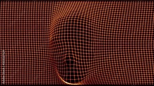 3D grid animation for the show. Human head. Stock Video