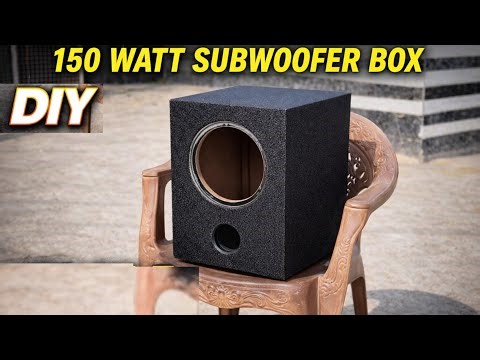 8 Inch 150 Watt Subwoofer Box Cabinet | Deep Bass DIY Build 🔊 Powerful Box Making |