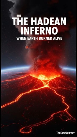 The Hadean Inferno 🌋 | When Earth Burned Alive | TheEarthJourney #short