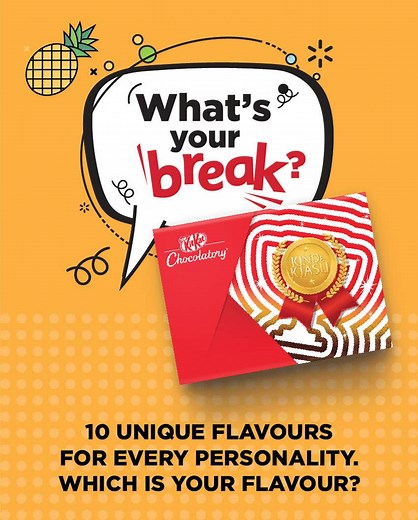 Have a break at KITKAT CHOCOLATORY MID VALLEY and have a blast finding out your own KITKAT flavour. Be there. Or be left salivating for this tasty treat! | KitKat