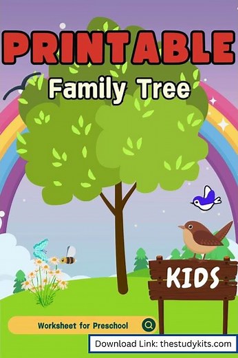 Printable Family Tree Worksheet for Preschool