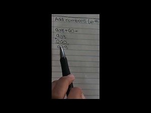 How to Add Numbers (Without Regrouping) #math