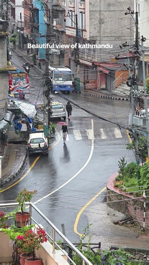 Beautiful Rainy Morning in Kathmandu 🌧️ | Peaceful Morning Vibes 🇳🇵 #shorts