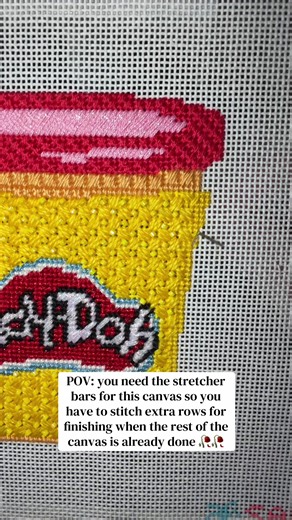 Managing Extra Rows in Needlepoint Projects