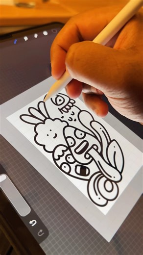 Easy doodle ideas in Procreate | Simple doodle drawing | #dailydoodle #drawing #doodleart #doodle