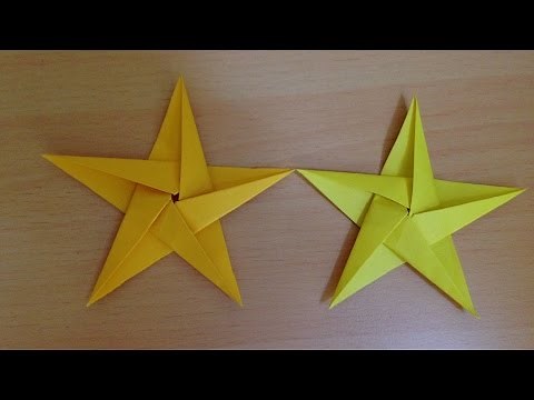 折り紙の星 折り方 Origami star tutorial