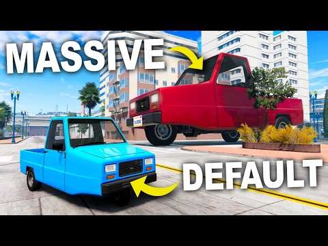 BeamNG, but the CARS ARE MASSIVE!
