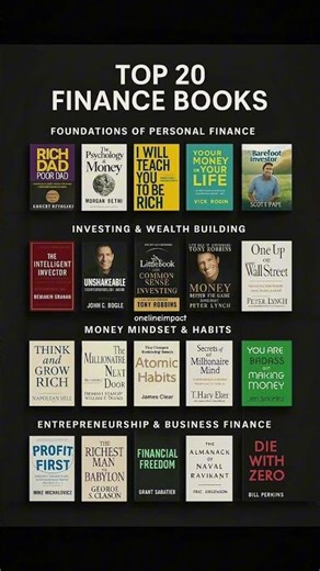 Top 20 Financial Books You must Read 🙌🏻