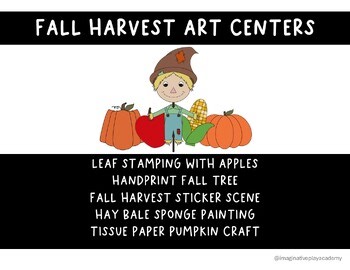 Preschool Art Centers: Fall Harvest
