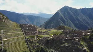 Machu Picchu (Peru, Southa America), a UNESCO World Heritage Site (aerial view)