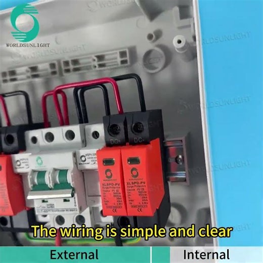 🔌 2-in-2-out 500V DC Combiner Box, Model WSHAN-12, with a clean 12-way design.