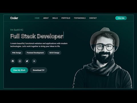 Build a Stunning Portfolio Website with React + Tailwind CSS + Vite | Step-by-Step Tutorial