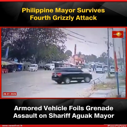 News 1st Sri Lanka on Instagram: "Philippine Mayor Survives Fourth Grizzly Attack: Armored Vehicle Foils Grenade Assault on Shariff Aguak Mayor Shariff Aguak Mayor Akmad Mitra Ampatuan survived an assassination attempt after his armored vehicle fended off a grenade attack by armed suspects Sunday morning. Emblawa said Sunday’s grenade attack was the fourth attempt on Ampatuan’s life. He said the 3 attempts were conducted in 2010, 2014 and 2019, adding that Ampatuan was wounded in the last 2 atta