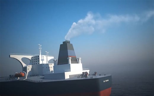 船舶SCR系统的工作原理三维动画 #原理三维动画