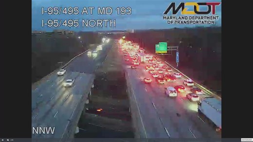 All lanes closed on Outer Loop in Greenbelt after early‑morning crash