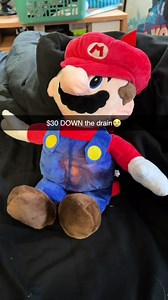Breathing Mario Plush Burning — Watch the Fire Effect