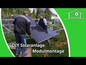 Vlog #4 Montage der Module / DIY Garten Solaranlage.