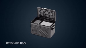 EUHOMY 12 Volt Refrigerator, 49QT Dual Zone Car Refrigerator, Electric Cooler 12/24V DC & 100-240V AC, Car Fridge -4℉~68℉, Portable Freezer with Wheels for Camping, Truck, Travel