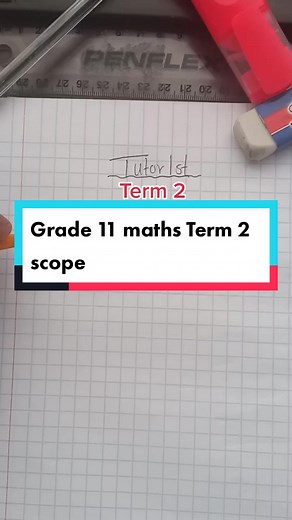 Grade 11 Mathematics Term 2 Scope | Tutor1st