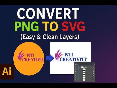 PNG to SVG in Seconds! | Illustrator Easy Method