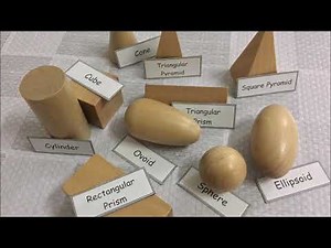 10 Wooden Geometric Solids/Shapes for preschool and primary school children-Montessori
