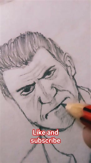 GTA V Michael pencil colour drawing