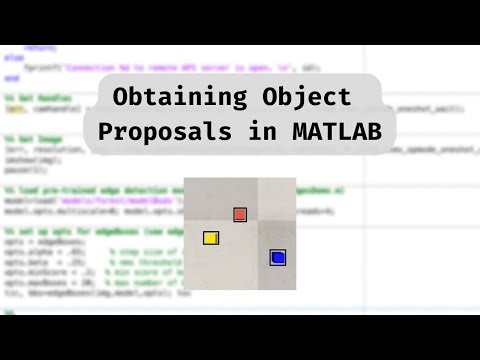 Obtaining Object Proposals in MATLAB || Ep.4 of Robot Color Sorter