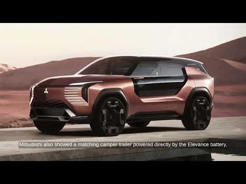 Mitsubishi Elevance Concept: Four Motors & Powers Camping Trailers