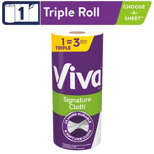 Viva Signature Cloth Paper Towels, 1 Triple Roll