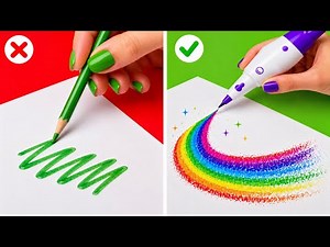 Amazing Drawing Tricks For Creative Minds 🎨 Beginner VS Artist! by 123 GO! LIKE