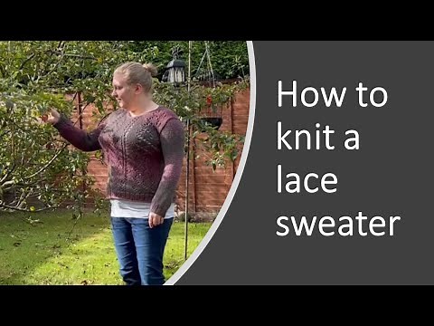 How to knit a Lace Sweater | Sentro Addi Knitting Machine | mid size