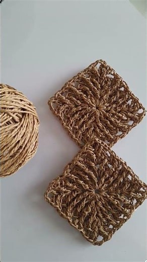 Kagit ip ile mozaik desen motif yapilişi kanalimda #elişi #knittig #motif #motifçanta #keşfet