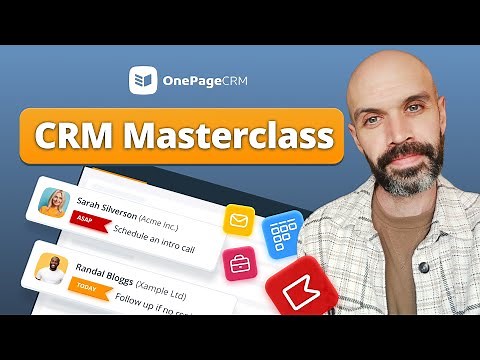 Simple CRM Masterclass | Full Walkthrough of OnePageCRM (2026)