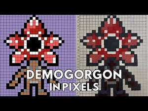 Stranger Things Pixel Art: DEMOGORGON | Stranger Things | Demogorgon | Pixel Art | Art Tutorials