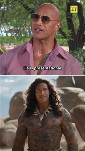 #dwaynejohnson reacts to playing #maui 10 years later in #moana live-action film