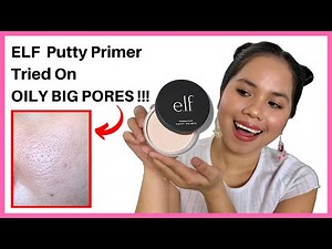 ELF Poreless Putty Primer Review + Wear Test | DOES IT WORK ON BIG PORES?