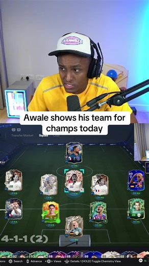 Awale's Team Reveal for Today's Champs Match